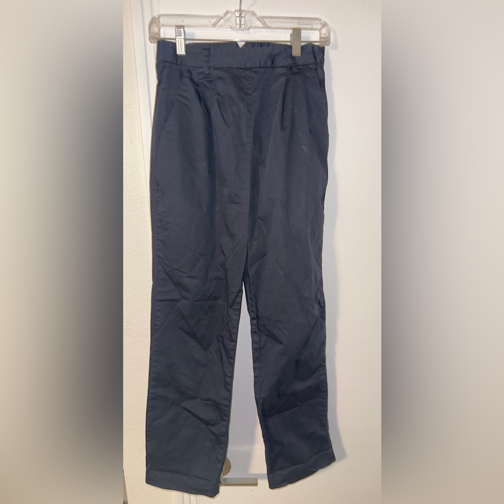 Women’s Alex Mill navy pants.